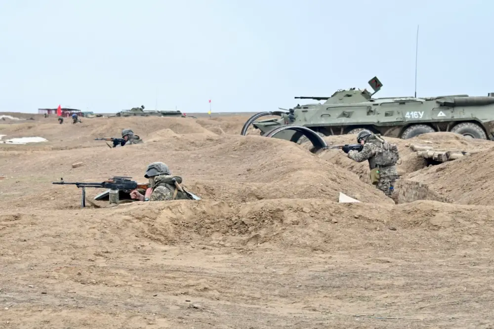 В Конаевском гарнизоне прошло ротное тактическое учение (4)