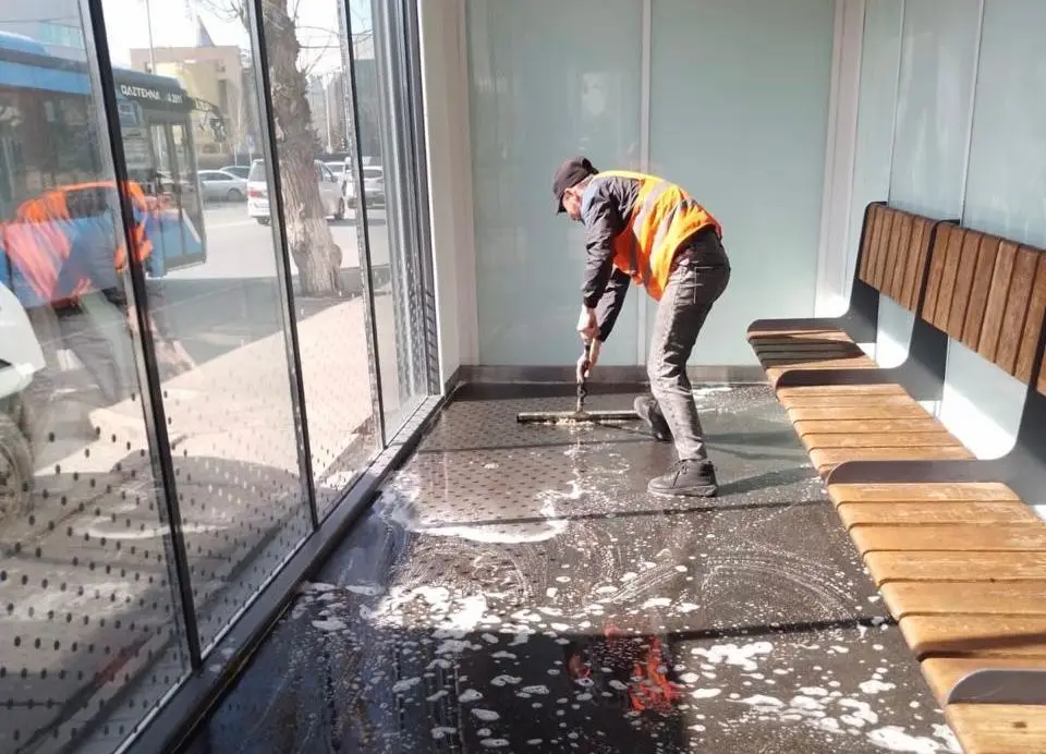 Генеральная уборка проводится в Астане (4)