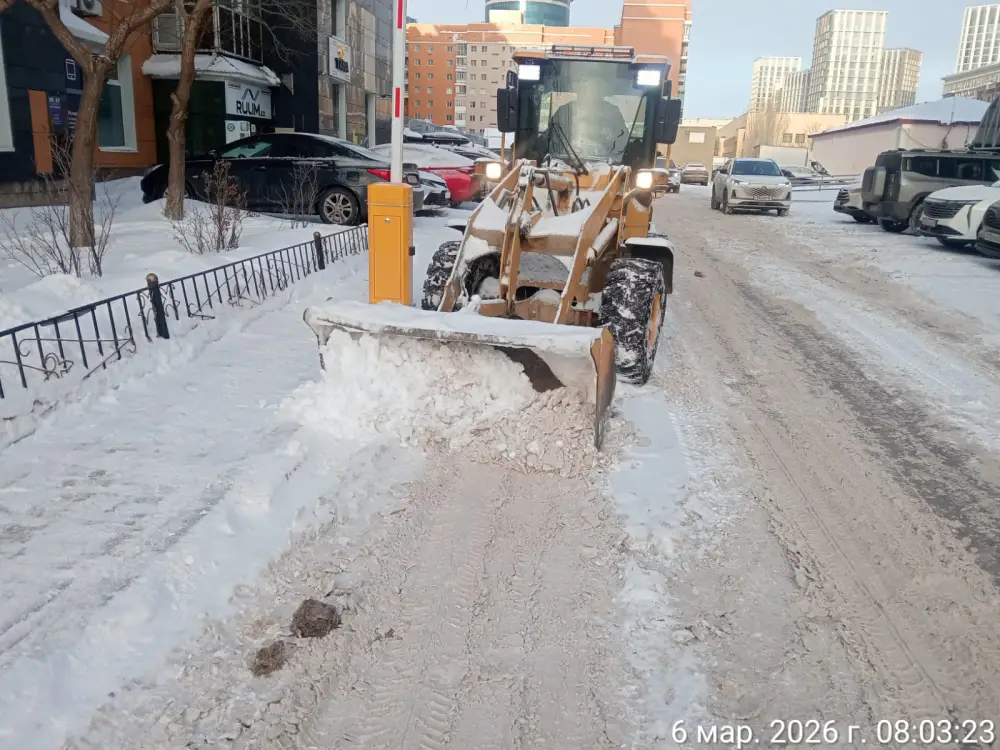 Более 3 тысяч дорожных рабочих задействовано в снегоуборочных работах в Астане (9)