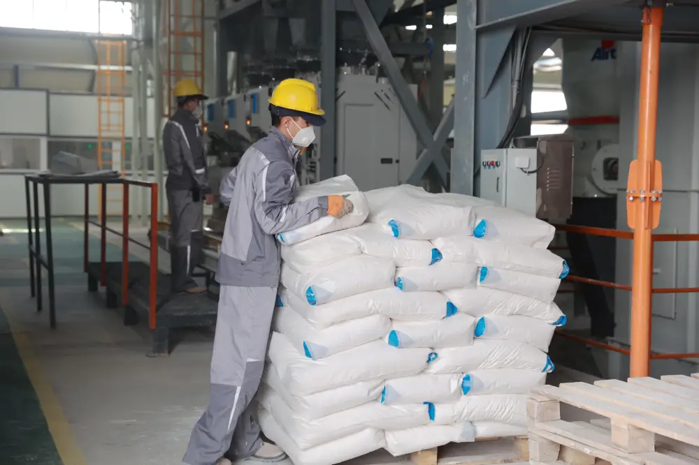 Производство мраморной муки и сухих строительных смесей запустили в Жамбылской области (10)
