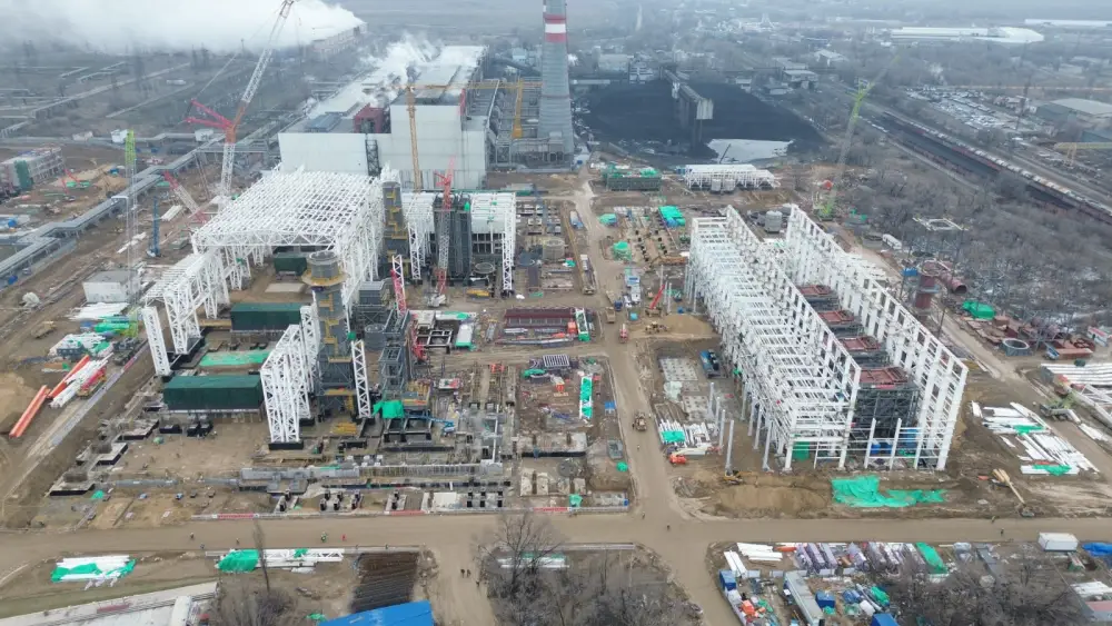 Перевод Алматы на газ: идет установка газовых турбин и генераторов (3)