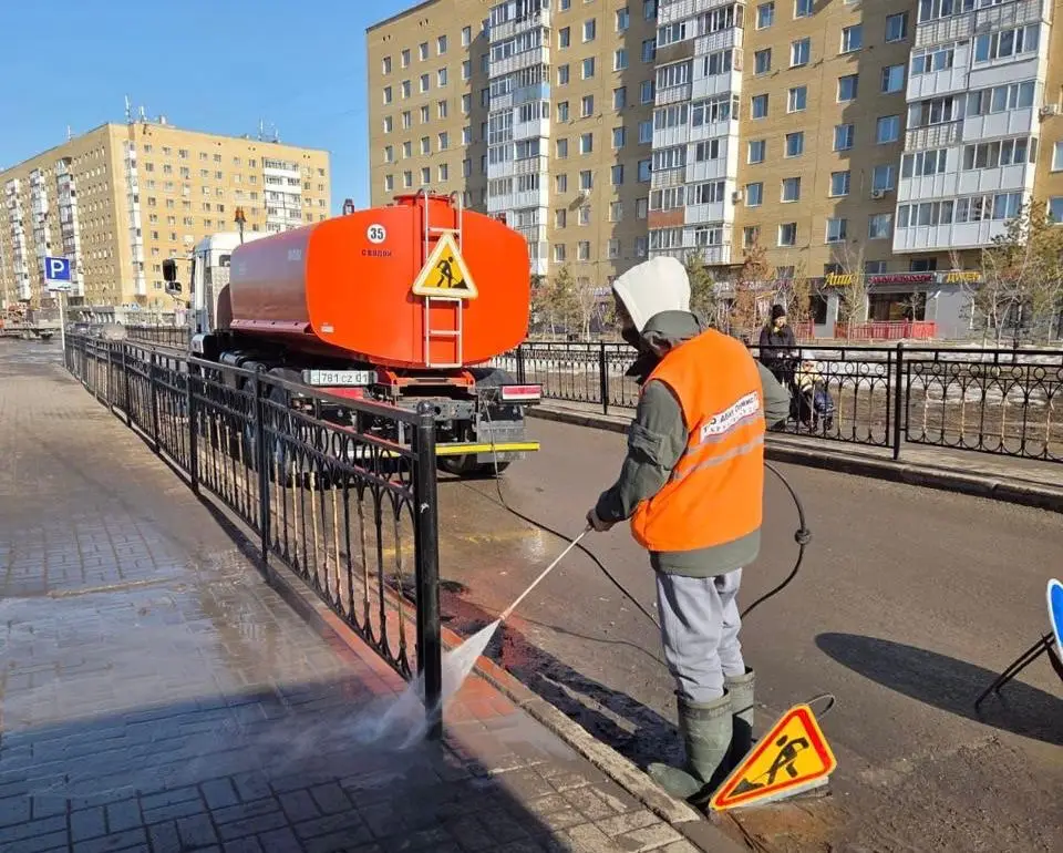 Генеральная уборка проводится в Астане (2)
