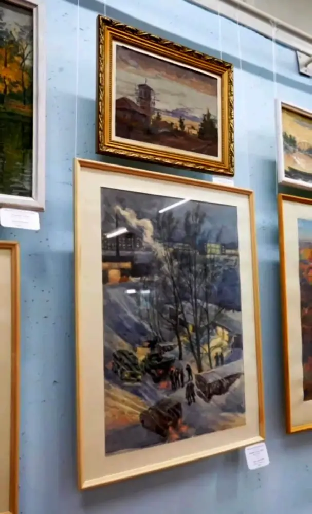 В Шемонаихе проходит выставка к 100-летию местного художника Александра Попова (3)