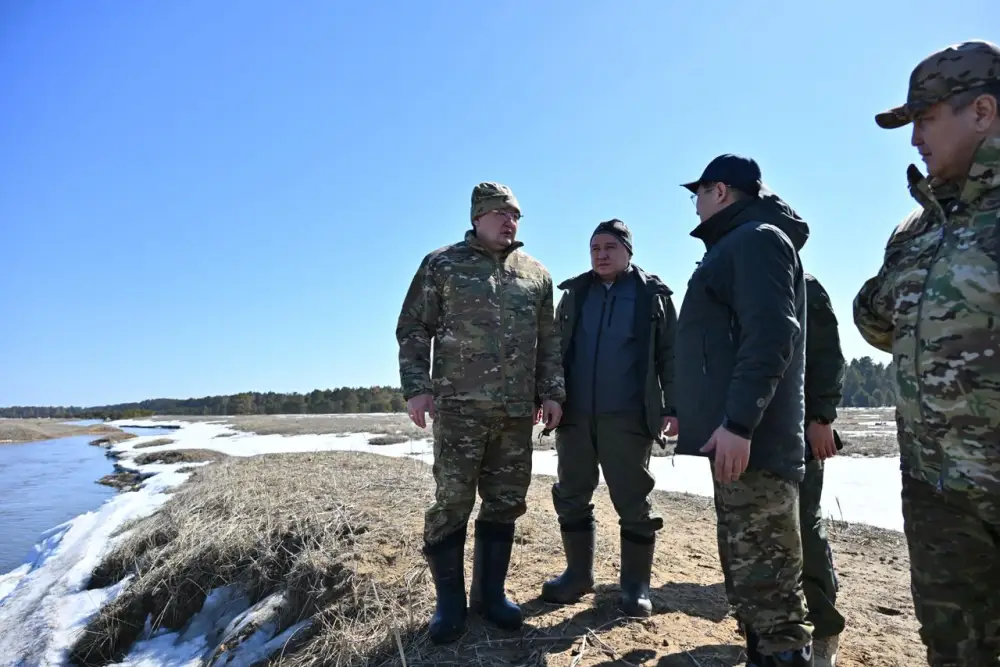 Фактов подтопления жилых домов не зафиксировано: аким области посетил село Бозтал (4)