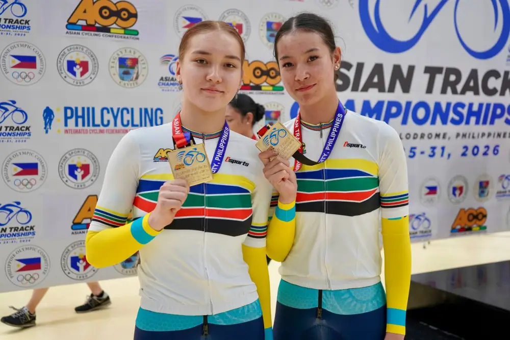 Казахстанские юниорки завоевали вторую золотую медаль чемпионата Азии по велотреку (3)