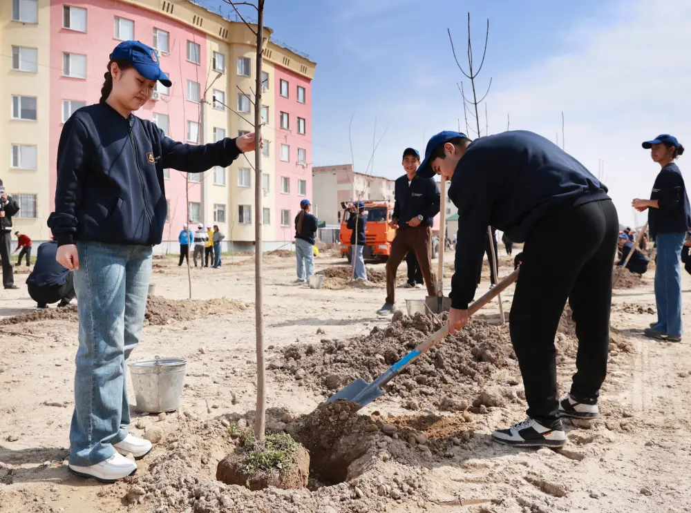 «Таза Қазақстан»: в Жамбылской области высадили свыше 9 тысяч деревьев (3)