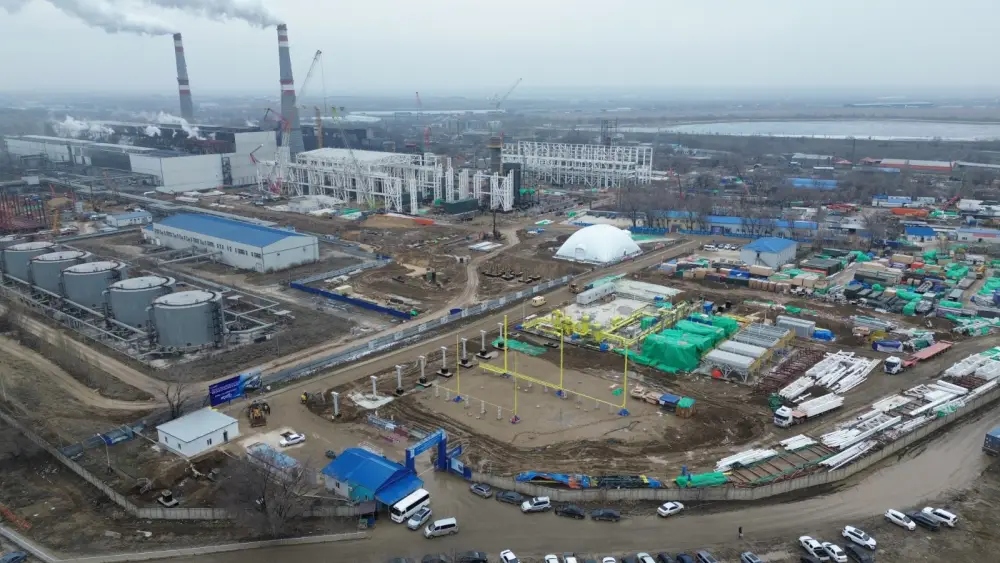 Перевод Алматы на газ: идет установка газовых турбин и генераторов (2)