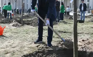 Аким Алматы высадил более 300 деревьев в честь Наурыза