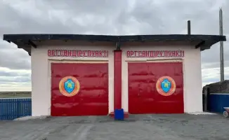 Добровольный пункт пожаротушения в селе Қырыққұдық Акмолинской области