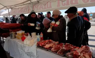 В Кегене прошла ярмарка сельскохозяйственной продукции в день референдума