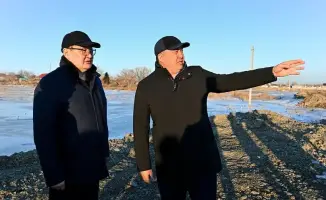 Обеспечение безопасности: Аким области Аягоза проверяет участки, подверженные подтоплению