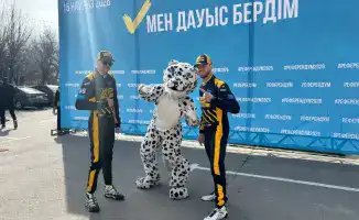 Снежный барс: символ силы на референдуме в Қонаеве