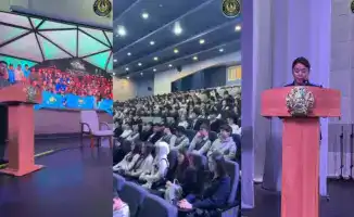 Молодежь Караганды встретилась с триумфатором UAE SWAT Challenge 2026 Амирханом Махатовым