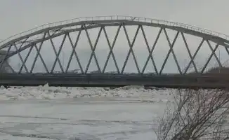 Новый мост через Убу в Восточном Казахстане