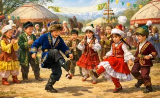 Наурыз в Казахстане: более 350 тысяч детей участвуют