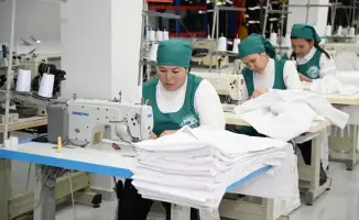 новый швейный цех в селе Шолаккорган создание рабочих мест спецодежда рабочая обувь