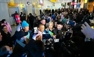 Ербола Хамитова встретили в аэропорту Алматы