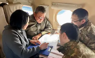 Аким области провел аэровизуальный мониторинг паводкоопасных территорий и подчеркнул контроль за ситуацией