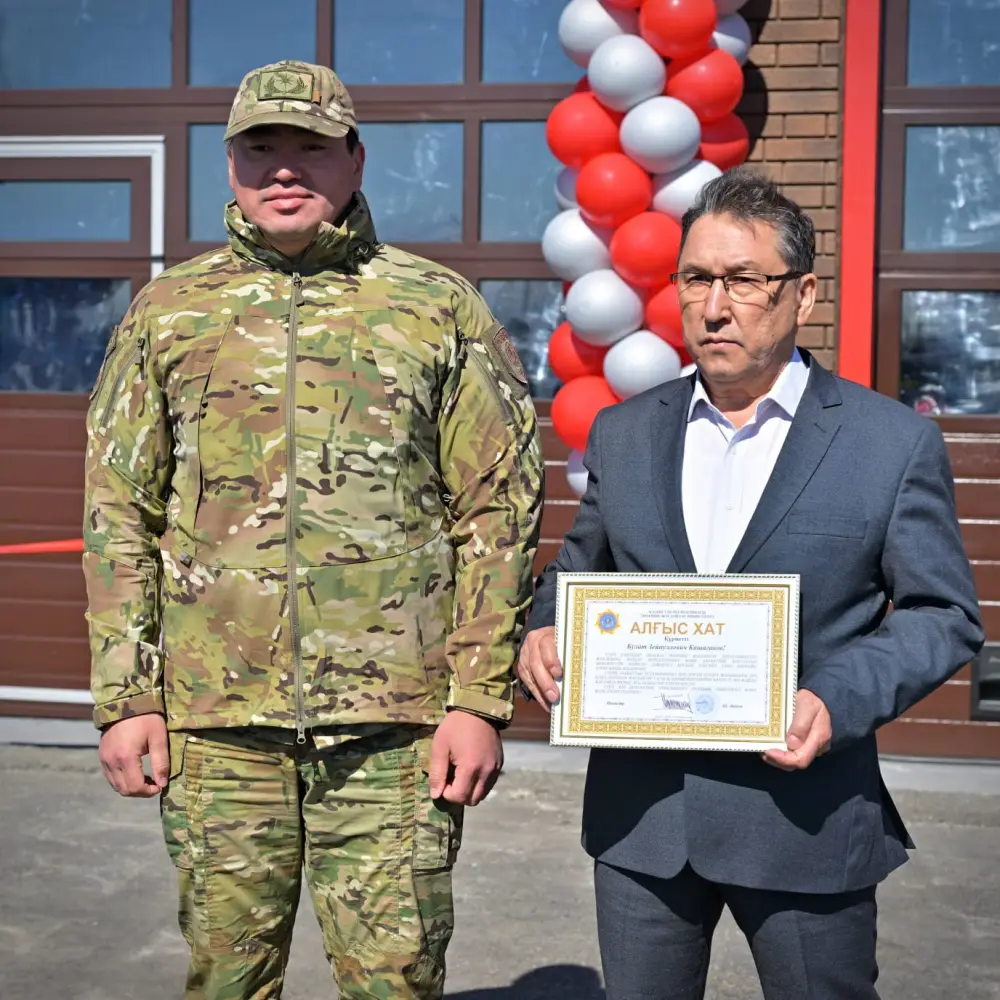 В поселке Солнечный города Экибастуза открыт новый пожарный пост №22 - очередной объект, построенный в рамках системного укрепления гражданской защиты региона за счет средств местного бюджета (9)