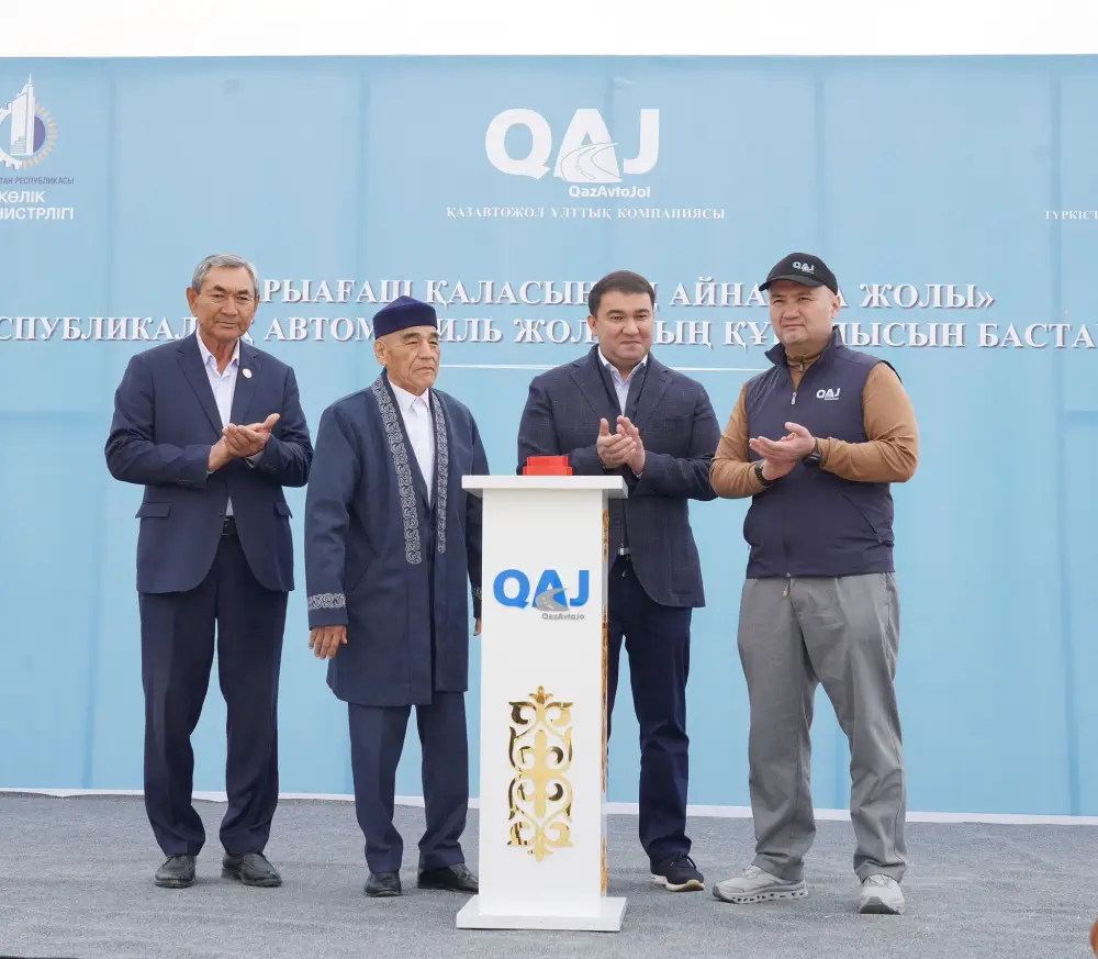 В ТУРКЕСТАНСКОЙ ОБЛАСТИ НАЧАЛОСЬ СТРОИТЕЛЬСТВО ОБЪЕЗДНОЙ ДОРОГИ ГОРОДА САРЫАГАША - ВАЖНЕЙШЕГО ДЛЯ МЕЖДУНАРОДНОГО ТРАНЗИТА УЧАСТКА (6)