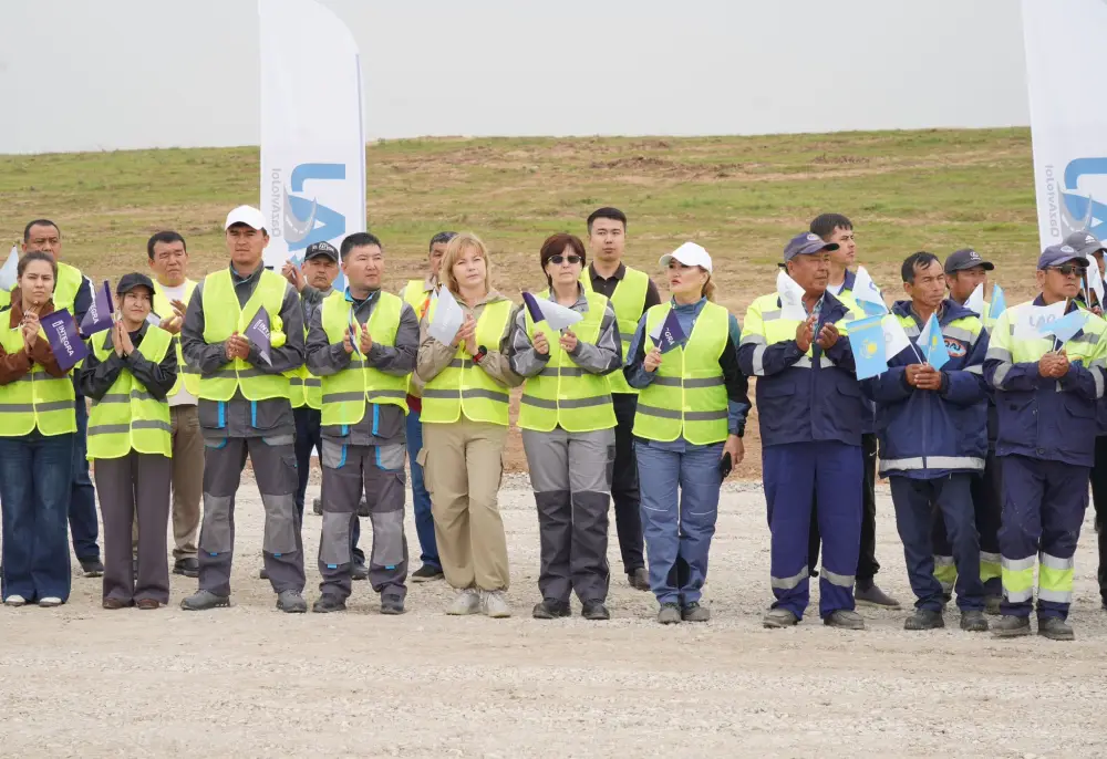 В ТУРКЕСТАНСКОЙ ОБЛАСТИ НАЧАЛОСЬ СТРОИТЕЛЬСТВО ОБЪЕЗДНОЙ ДОРОГИ ГОРОДА САРЫАГАША - ВАЖНЕЙШЕГО ДЛЯ МЕЖДУНАРОДНОГО ТРАНЗИТА УЧАСТКА (3)