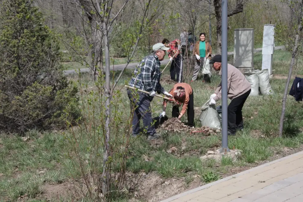 Чистота города – общая ответственность: представители сферы культуры Алматы активно приняли участие в субботнике (5)