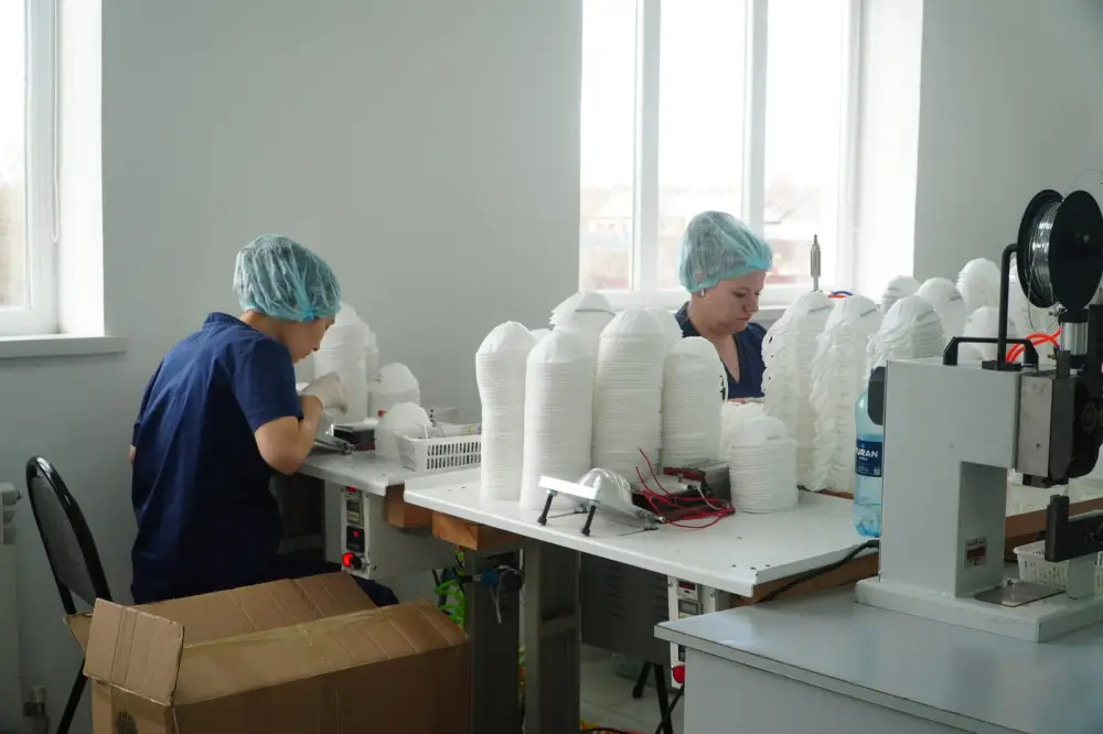 Респираторные и медицинские изделия производят в Шортандинском районе (3)