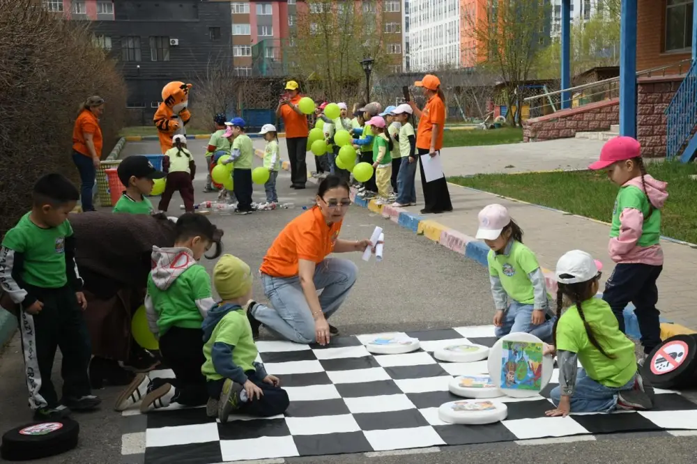 «Таза Қазақстан»: необычное мероприятие для воспитанников детских садов организовали в Астане (7)