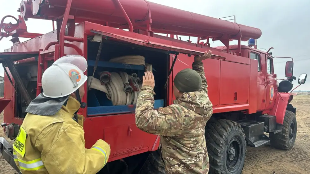 «Ауыл құтқарушылары» повышают уровень пожарной безопасности сельских территорий области Абай (2)