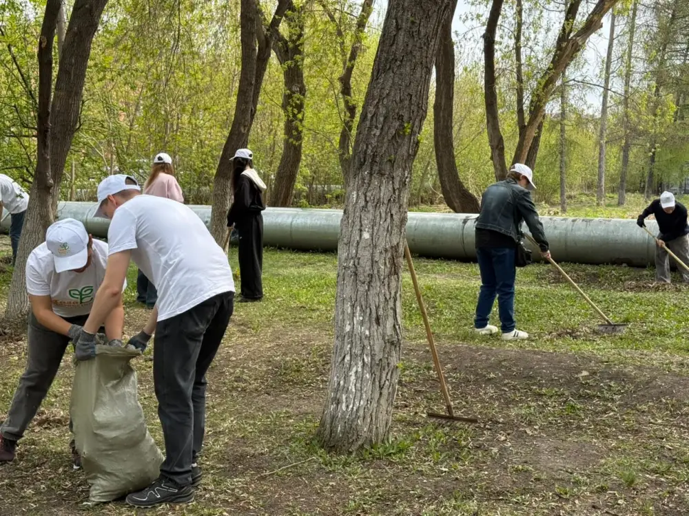 Молодежь Петропавловска привела в порядок памятник Анастасии Прокофичевой (4)