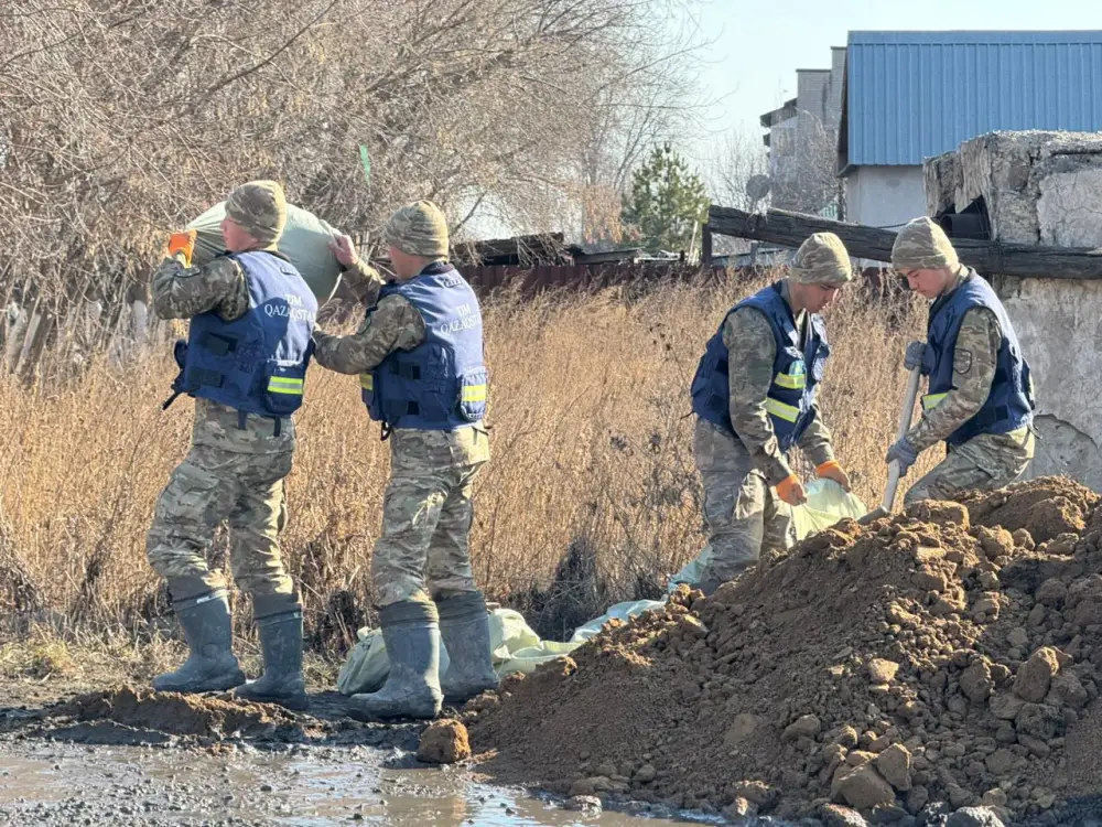 В паводкоопасных регионах страны продолжаются превентивные работы (7)
