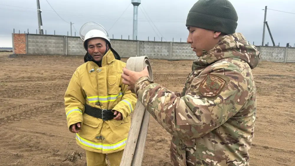«Ауыл құтқарушылары» повышают уровень пожарной безопасности сельских территорий области Абай (3)
