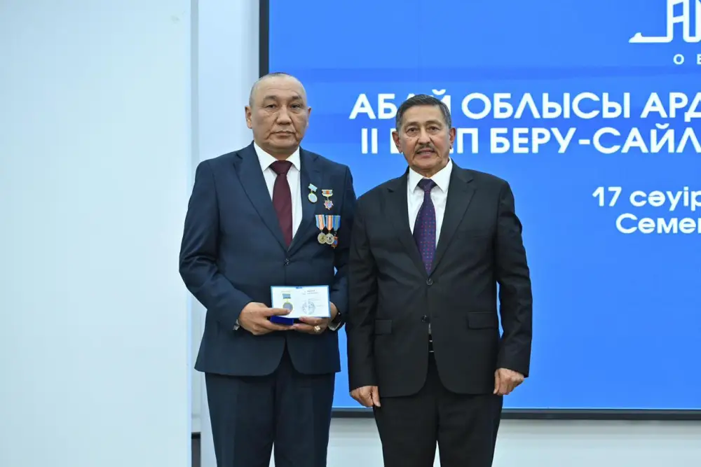 В области Абай прошла II отчетно-выборная конференция ветеранской организации (9)