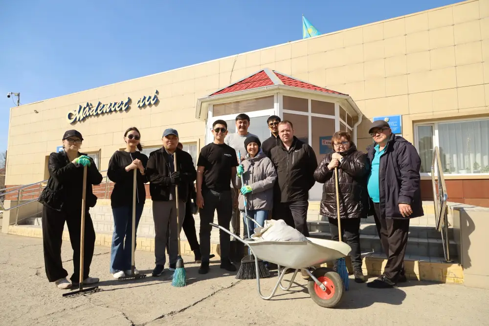 В городах и районах Костанайской области поддержали акцию "Таза аула" (3)