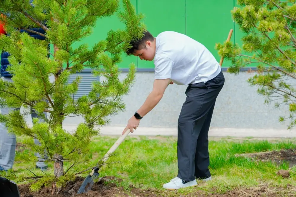 «Таза Казахстан»: выпускники столичных школ приняли участие в акции по посадке деревьев (8)