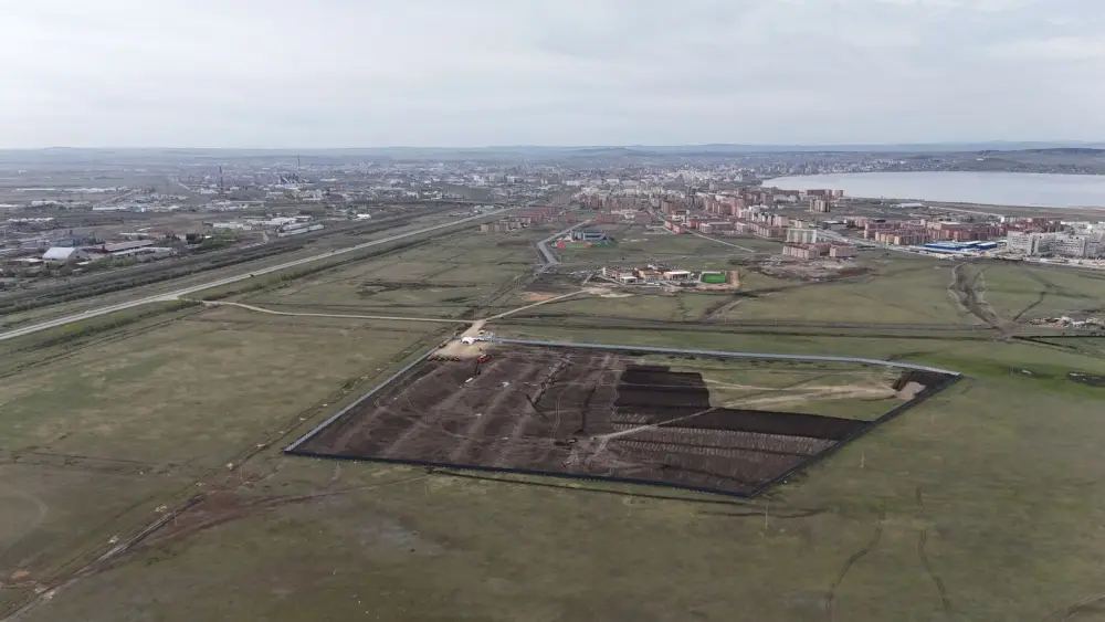 Капсула времени заложена на месте строительства футбольного стадиона в г. Кокшетау (2)