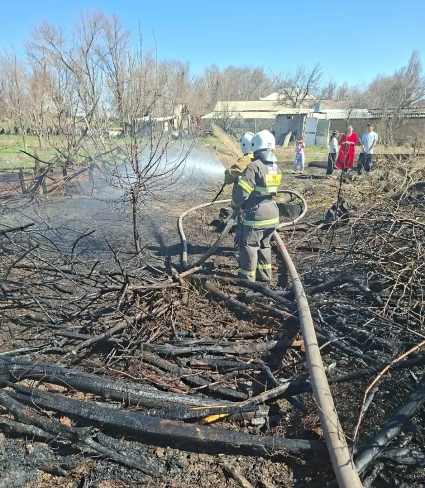 «Ауыл құтқарушылары» укрепляют пожарную безопасность в селах Туркестанской области (4)