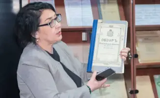 Сотрудники МВД Казахстана отмечают Национальный день книги в Национальной академической библиотеке