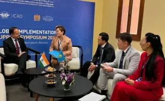 Мосты в небе: Казахстан и Индия обсуждают новые горизонты авиасообщения на GISS-2026