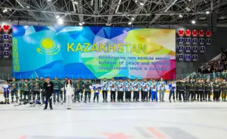 Хоккейный турнир среди сотрудников полиции в Усть-Каменогорске за кубок министра внутренних дел