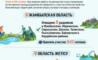 Международная экологическая инициатива по очистке родников в Казахстане