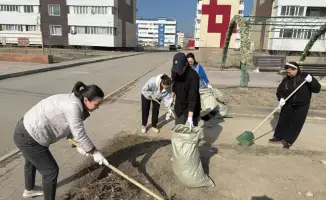 Экологическая акция в области Ұлытау очистка улиц формирование экологического сознания