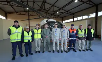 Министр Чингис Аринов осмотрел обновлённый авиационный ангар МЧС в Павлодаре