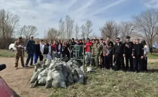 Сбор мусора на берегу Самаркандского водохранилища: около 40 мешков очищено в рамках акции "Чистые водоёмы"