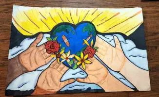 Алматыдағы мектеп оқушыларының терроризмге қарсы сурет байқауы: болашақ ұрпақтың бейбітшілікке ұмтылысы