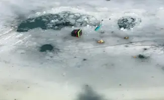 Спасение подо льдом в Акмолинской области