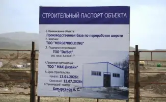 Строительство завода по переработке овечьей шерсти в Алматинской области