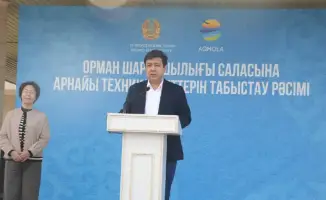 Укрепление противопожарной безопасности лесов Акмолинской области с новой техникой