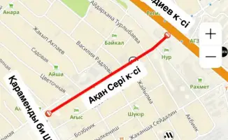 Частичное перекрытие улицы Акан Серы: изменения в транспортной логистике Астаны с 20 по 25 апреля