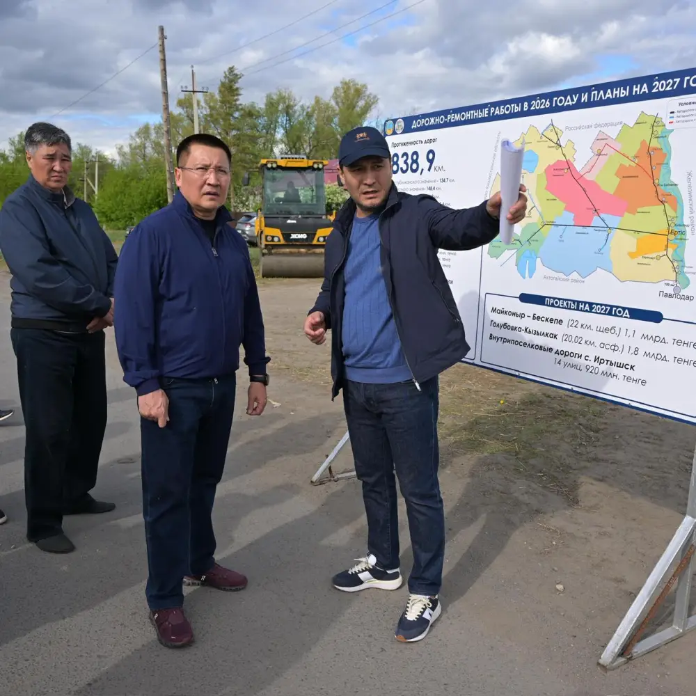 Аким области Асаин Байханов совершил рабочую поездку в Иртышский район - один из зерносеющих житниц региона (3)